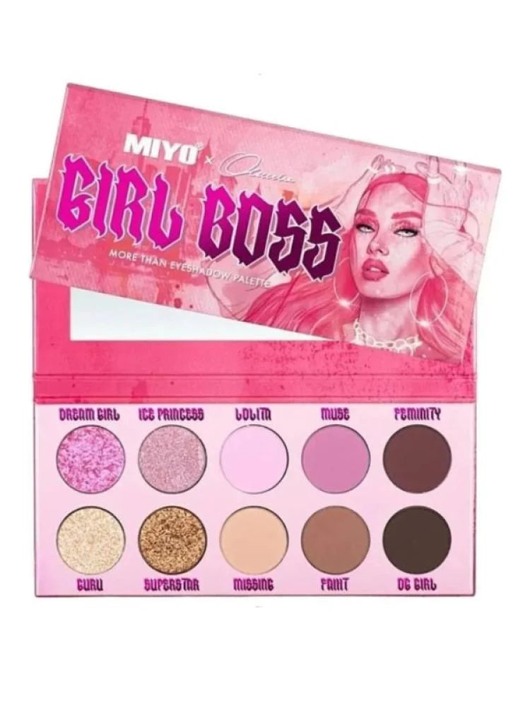 गर्ल बॉस मियू आईशैडो पैलेट - 10 रंग - 13 ग्राम