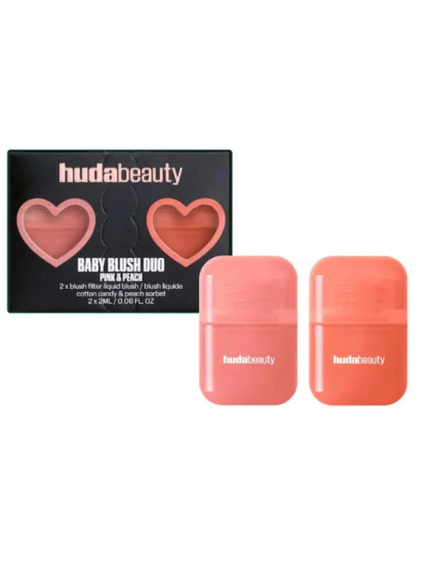 مجموعة احمر الخدود ميني بيبي ديو من هدى بيوتي - كوتون كاندي وبيتش سوربيت