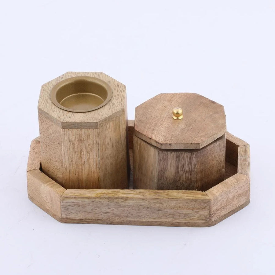 Incense burner set 3 pieces 