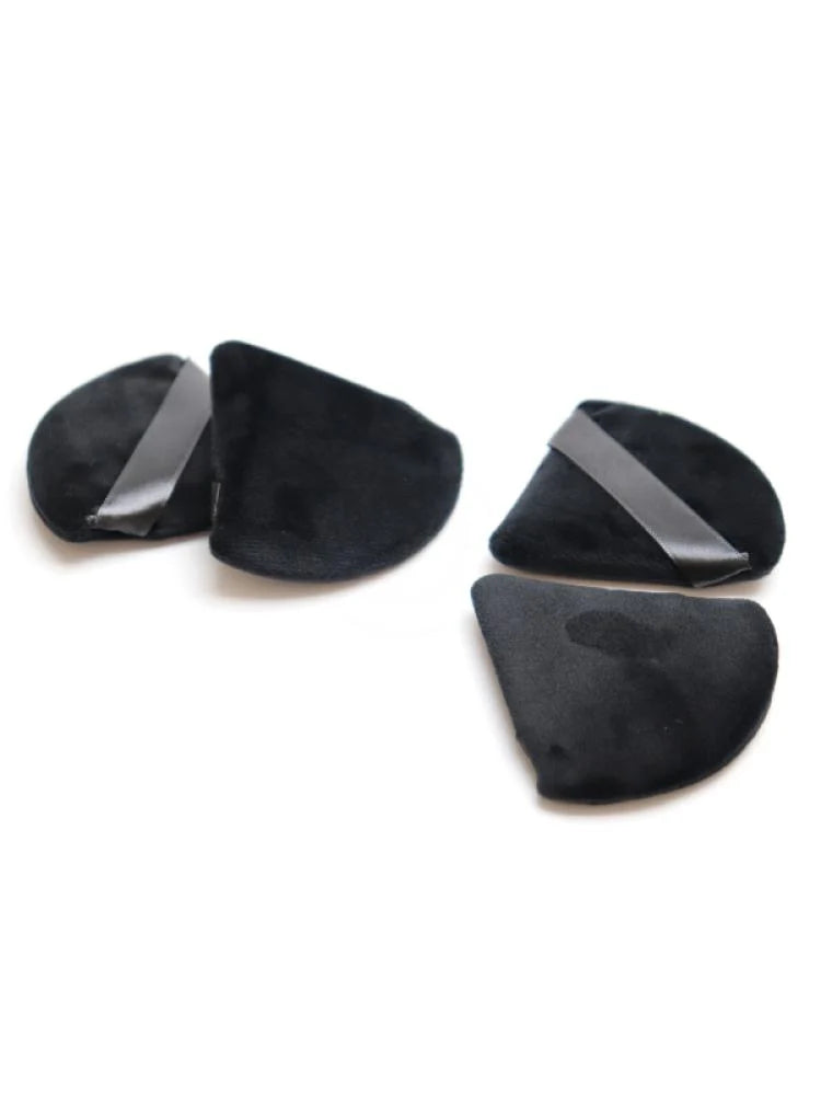 اسفنجات مكياج من بيوتي سيستم , 4 قطع / اسود