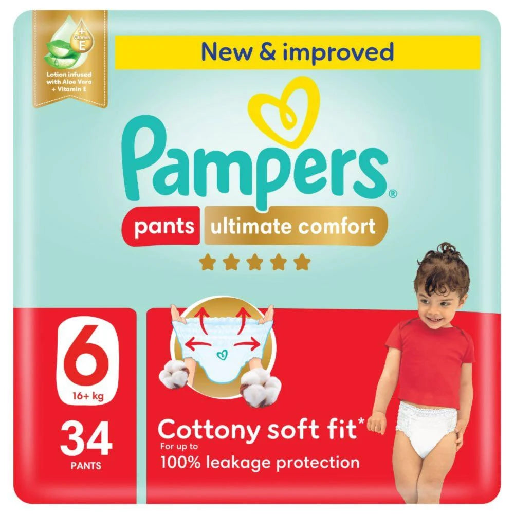 Pampers Premium Care Pants Size 6 Mega Pack 34 Diapers