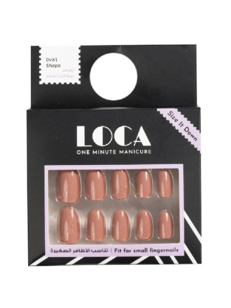 Luca Self-Adhesive Artificial Nails - N6 Oval Shape Nude Color