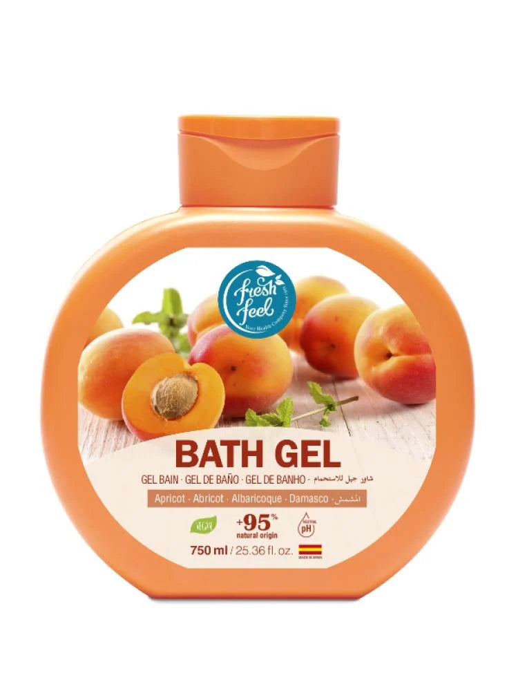 جل استحمام بخلاصة المشمش من فريش فيل - 750مل
