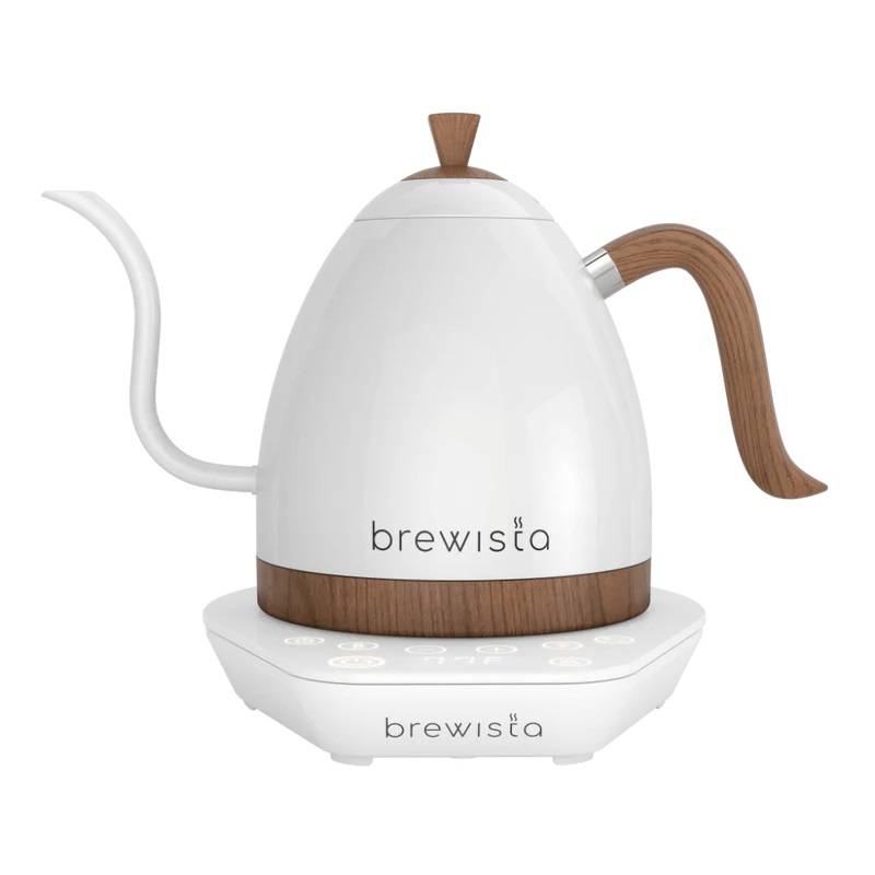 Brewista Artisan 1L Gooseneck Kettle - Wood Grain White