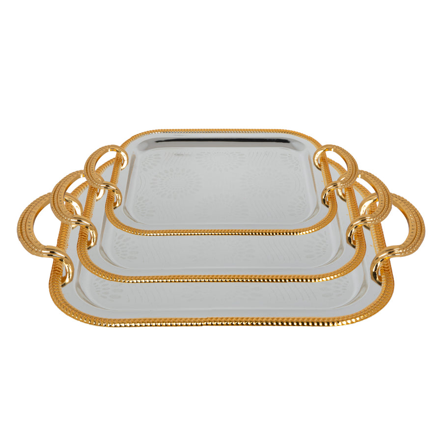 نايس طقم طوفريات مذهبة سنرايز3قطعة