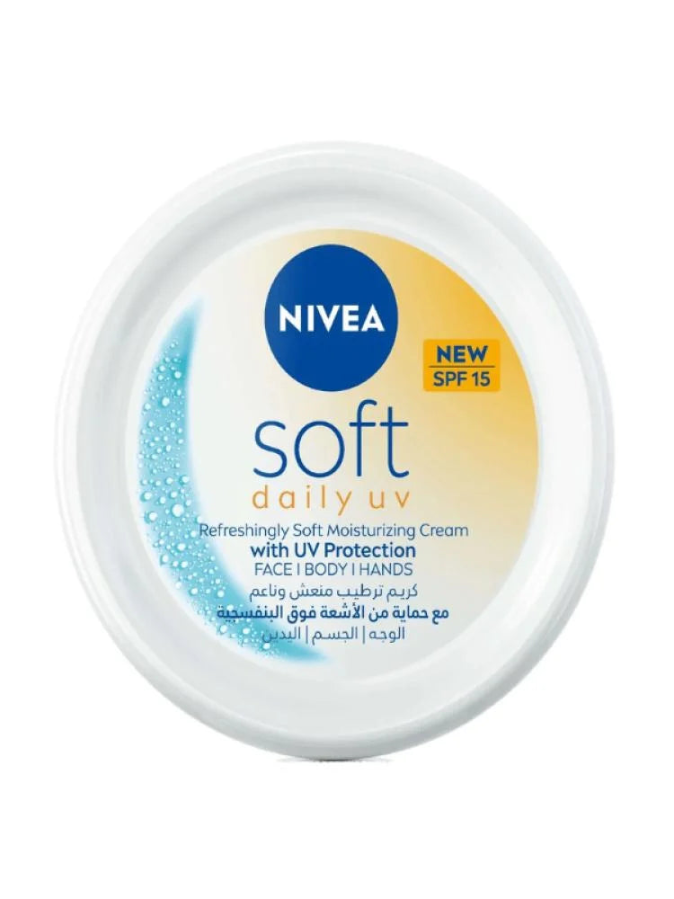 كريم الترطيب سوفت مع عامل وقاية 15 SPF من نيفيا - 200مل