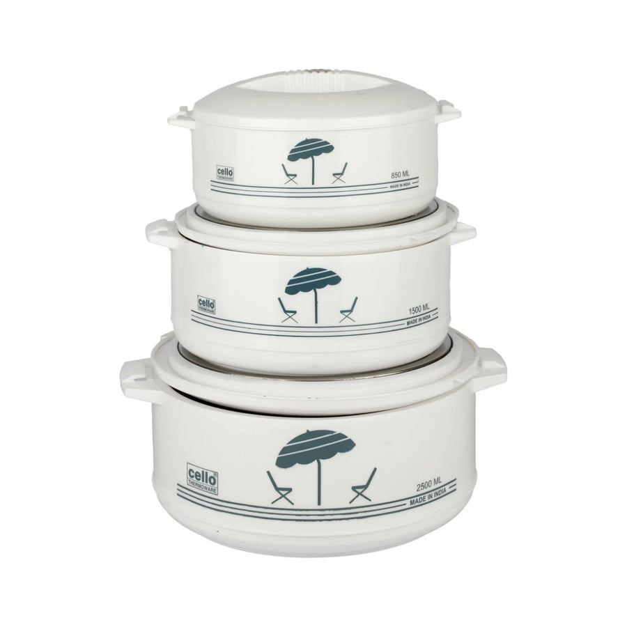 3-साइज़ प्लास्टिक फ़ूड कंटेनर सेट 