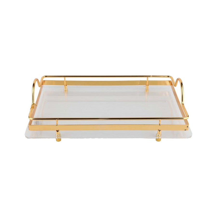 ऐक्रेलिक आयताकार ट्रे, आकार 34*21 सेमी 