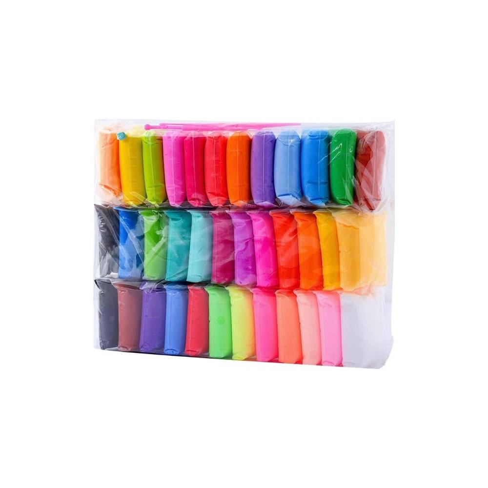 Foam clay, 33 pieces - colored