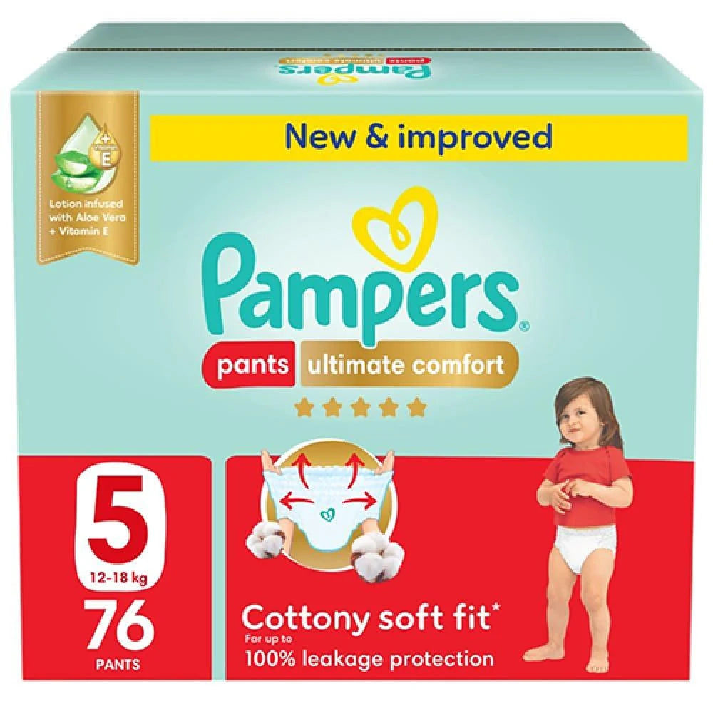 Pampers Pants Size 5 Premium Care Mega Pack 76 Pieces