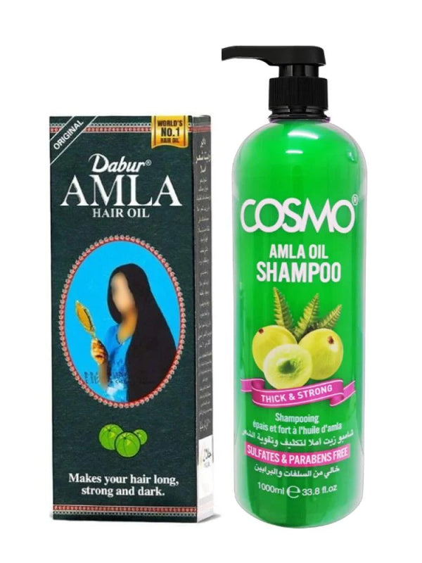 مجموعة بزيت الاملا لتكثيف وتقوية الشعر , (شامبو 1000 مل + زيت 100 مل)