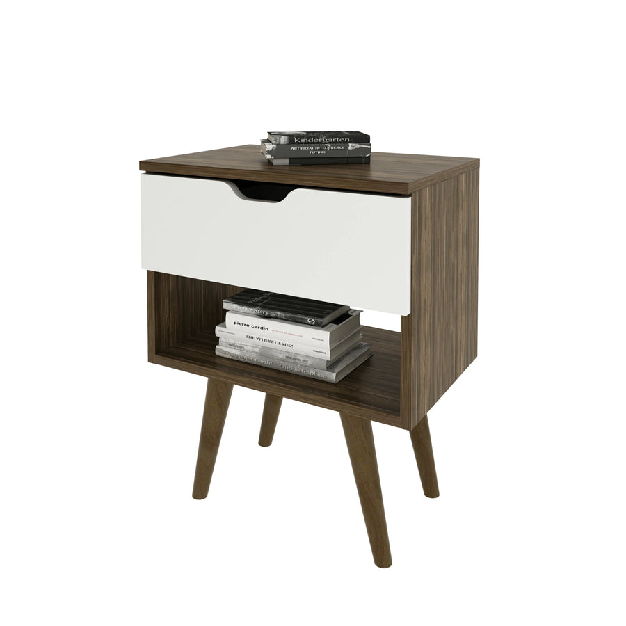 طاولة جانية لغرف المعيشة والمنزل لون بني تكنو موبايلي