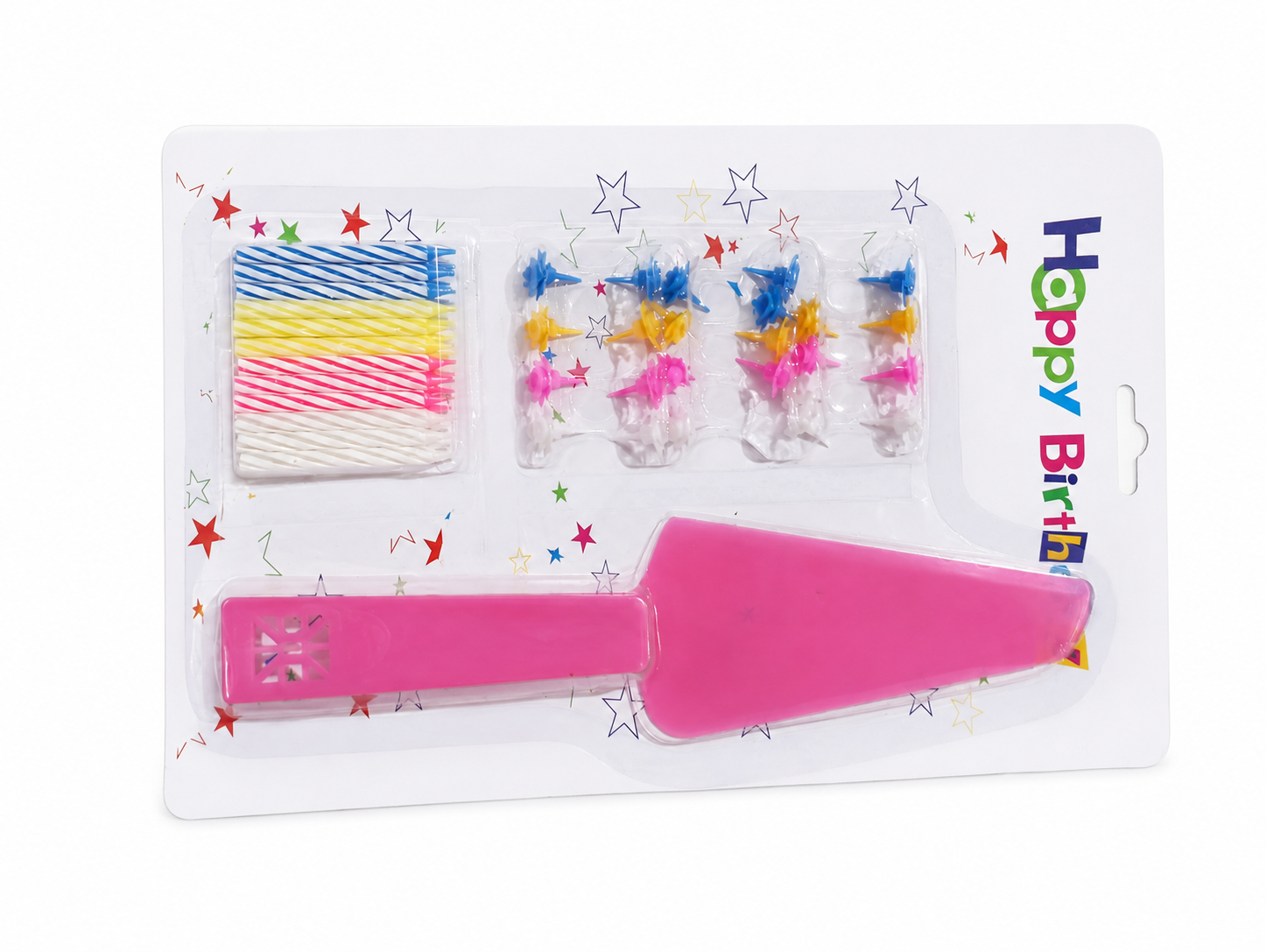 15 colored cake candles 