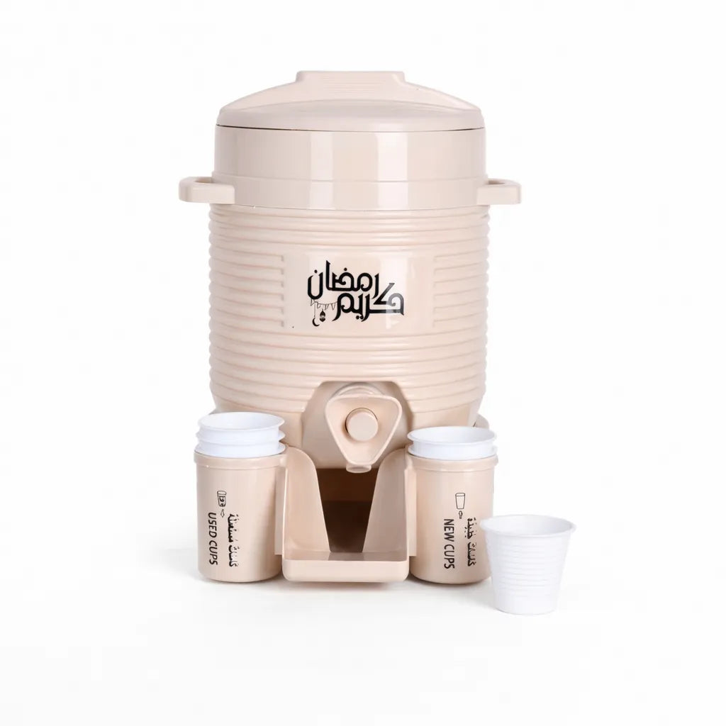 ترمس بلاستيك بقاعدة 1.8لتر مع 6 اكواب