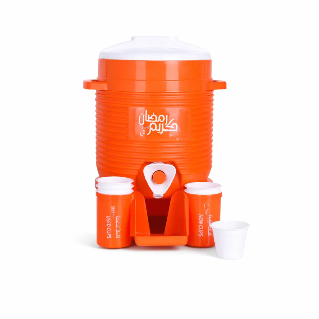 ترمس بلاستيك بقاعدة 1.8لتر مع 6 اكواب