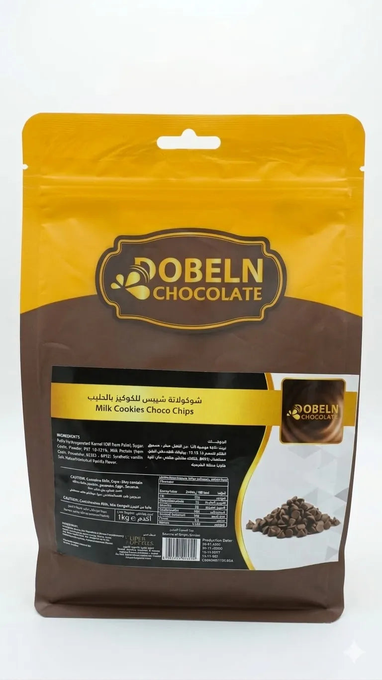 Milk Chocolate Chips for Cookies - Doblin 1kg