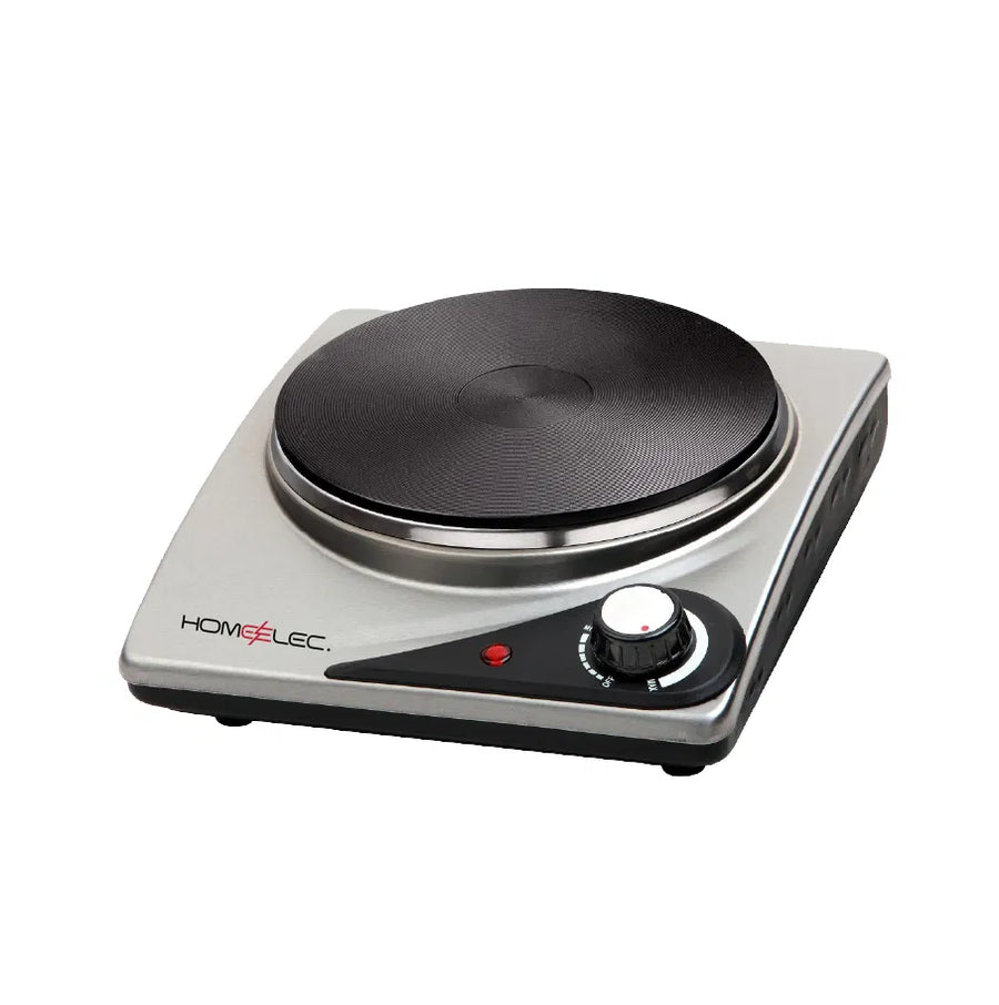 موقد هوم إلك كهربائي 1 عين فضي