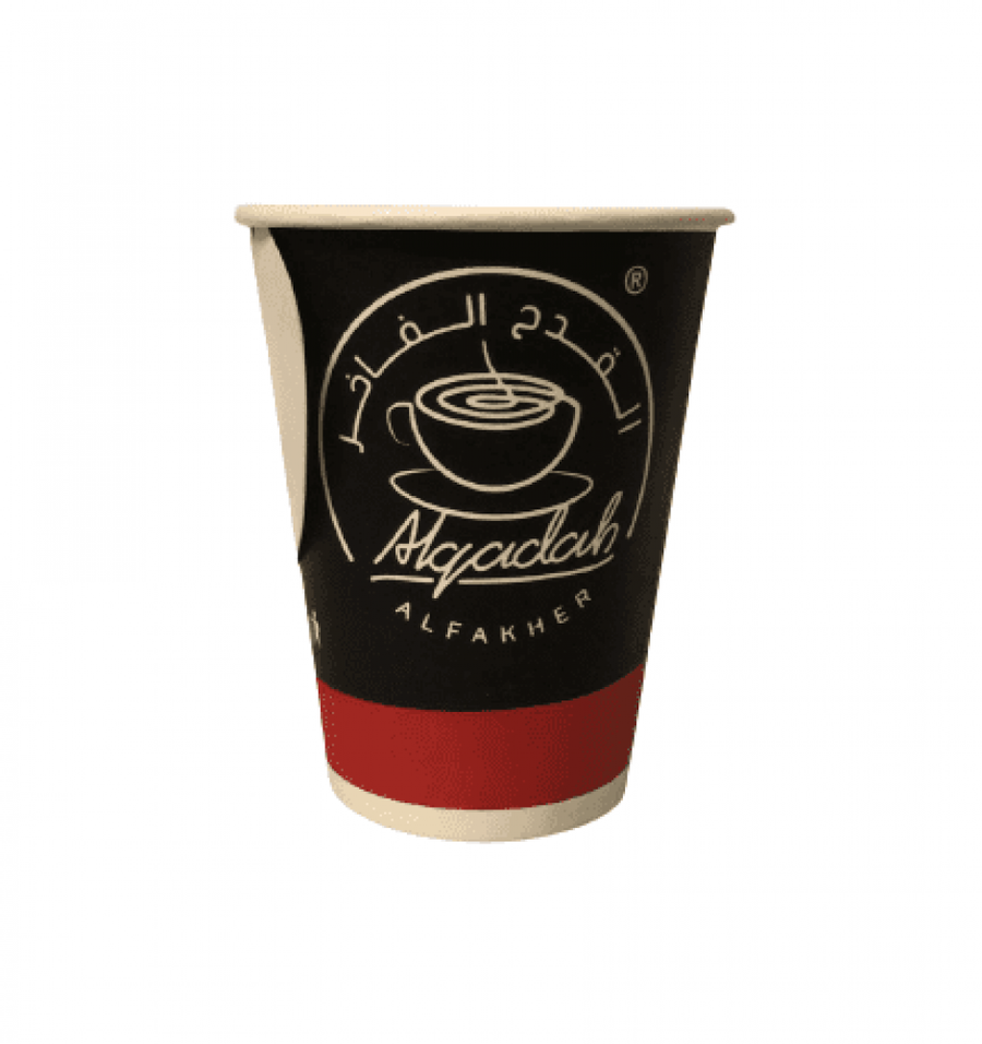 أكواب ورقية شاي بيد أسود 9أونز 50حبة