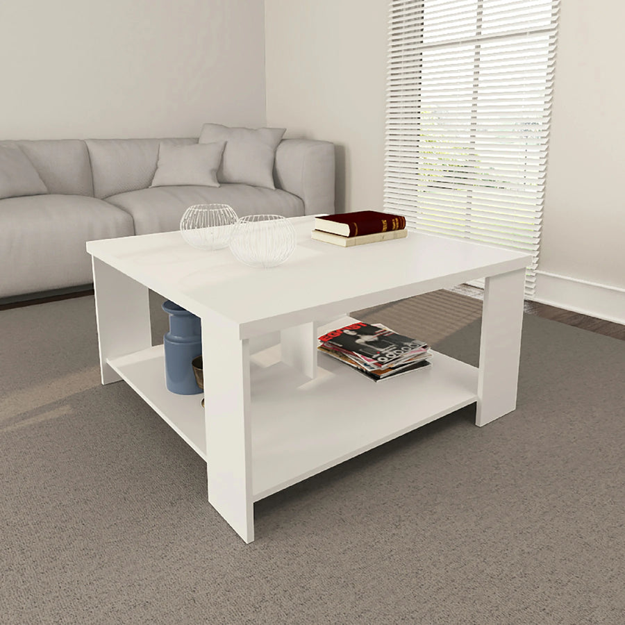 طاولة قهوة وسط لغرف المعيشة والمنزل لون ابيض