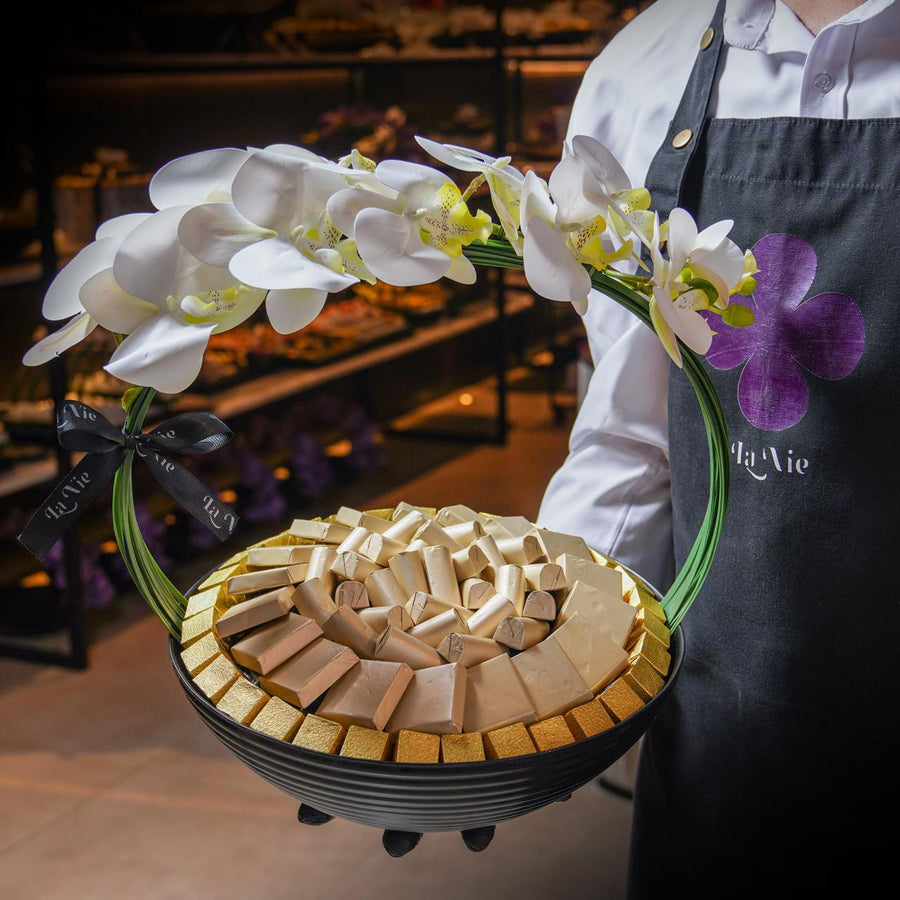 صينية شوكلاتة فاخرة كريستال