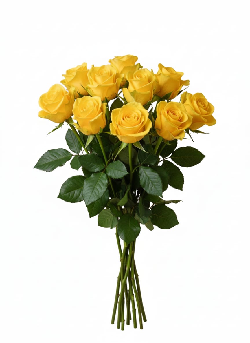 ورد جوري 10 حبة اصفر