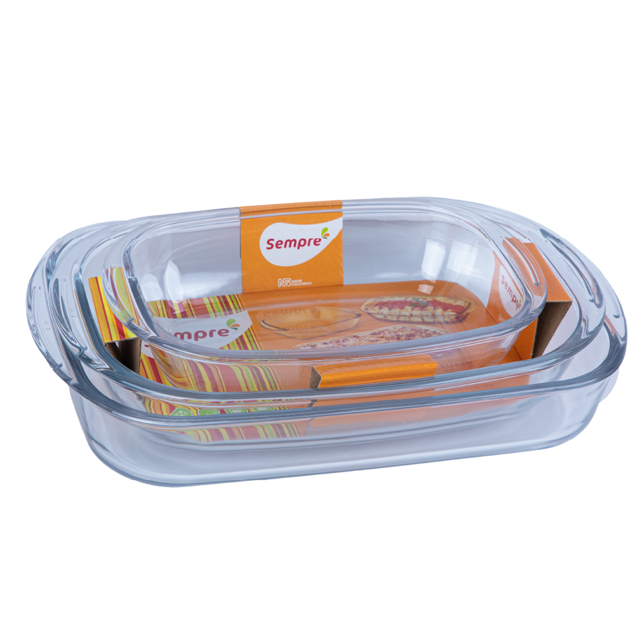 صواني نادر طقم 3 مستطيل