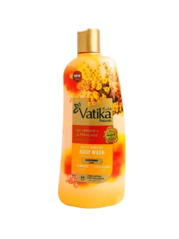 غسول للجسم بخلاصة الميموزا الجريئة والكولاجين من فاتيكا - 500مل