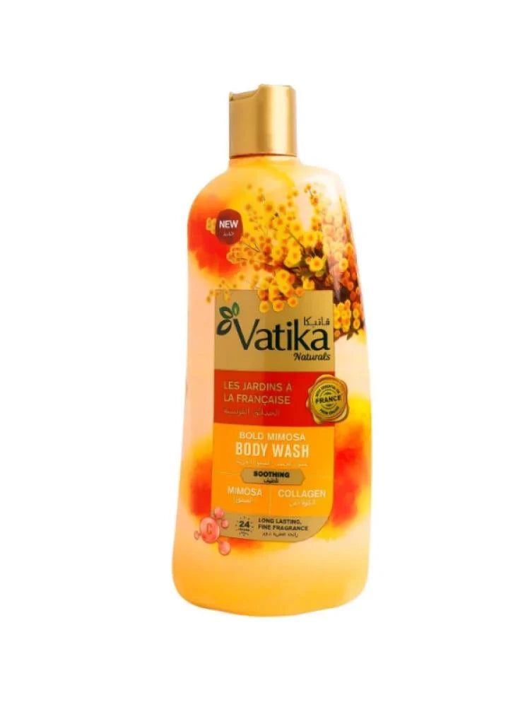 غسول للجسم بخلاصة الميموزا الجريئة والكولاجين من فاتيكا - 500مل
