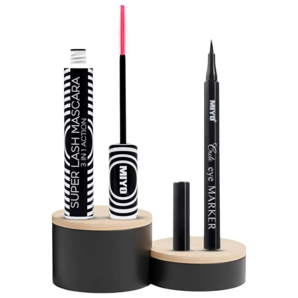 مجموعة ماسكارا و ايلاينر للإطلالة اليومية من ميو - قطعتين