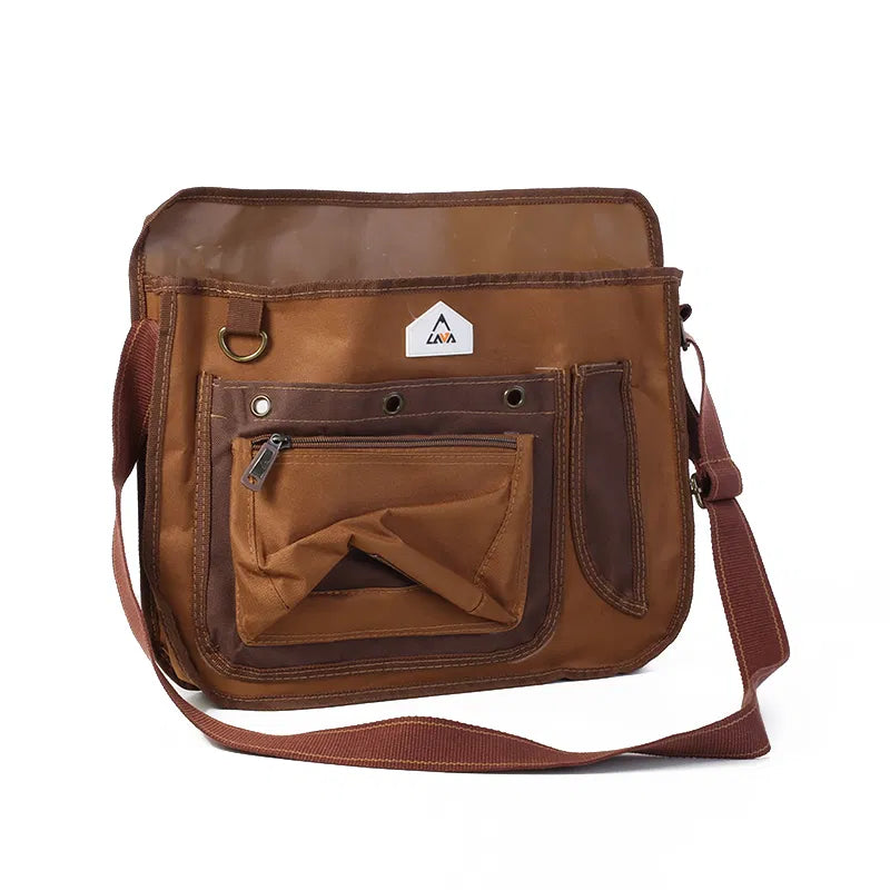 شنطة رحلات قماش تنزاني بني