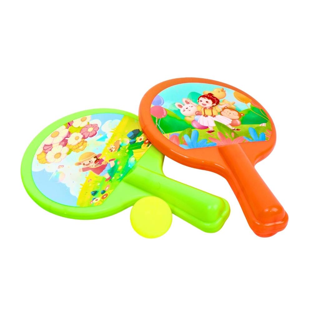 Table tennis rackets with ball