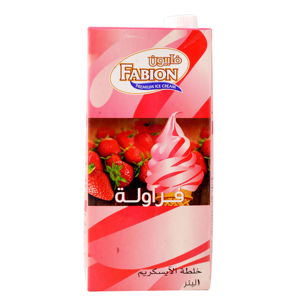 خليط آيسكريم فايبون الفراولة - 1 لتر