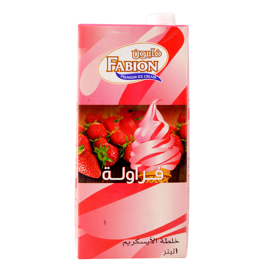خليط آيسكريم فايبون الفراولة - 1 لتر