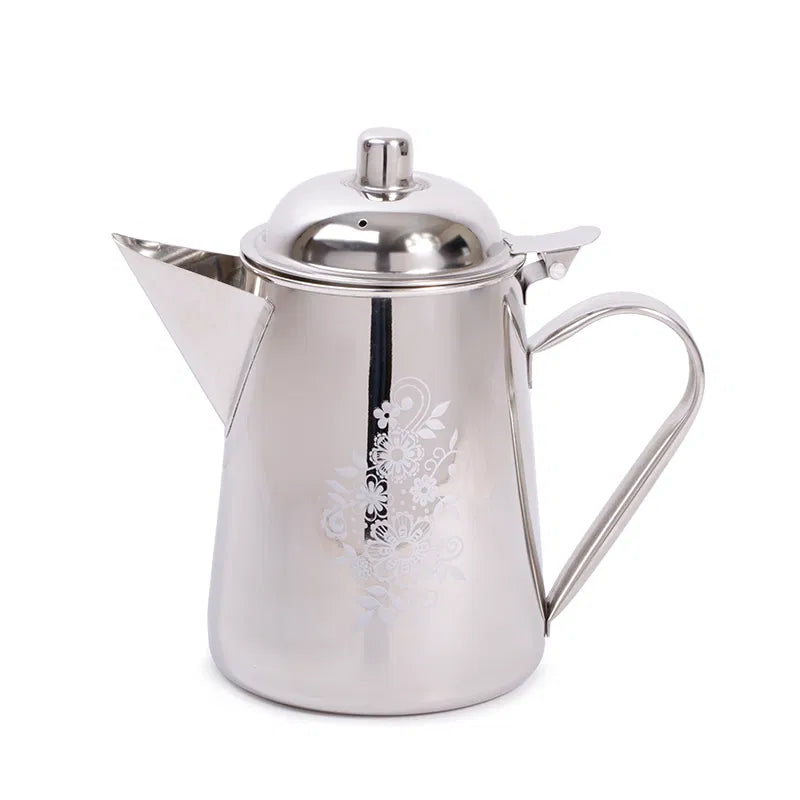 بكرج استيل فضي منقوش