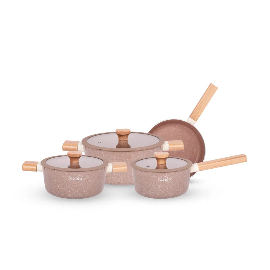 طقم قدور كالدو 7 قطع مطلي