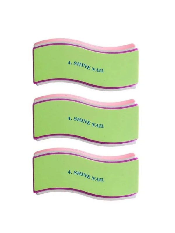 ملمع اظافر 4 جهات من صالون سيستم - 3 قطع ملونة