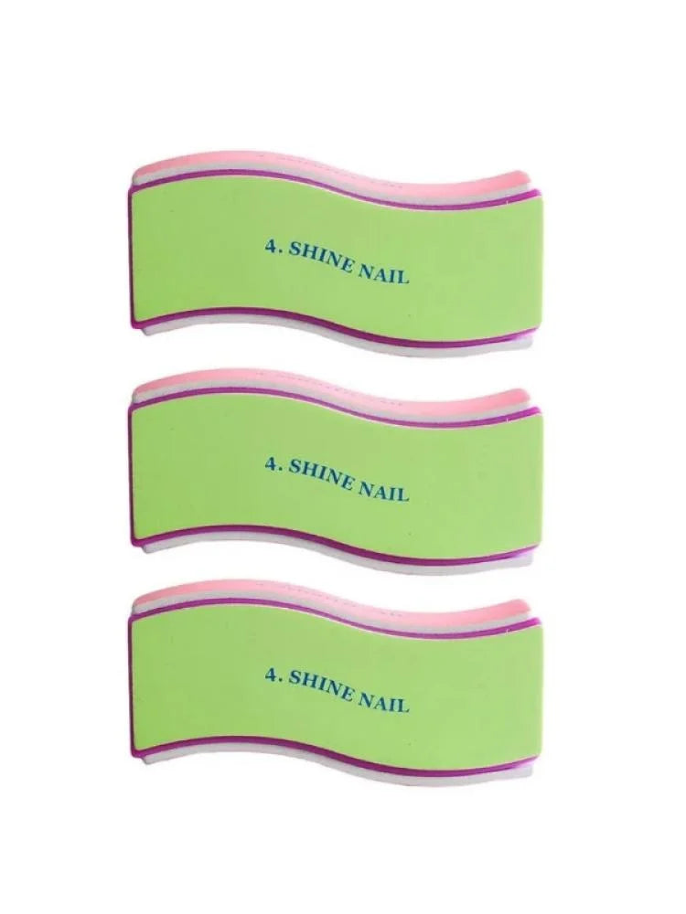 ملمع اظافر 4 جهات من صالون سيستم - 3 قطع ملونة