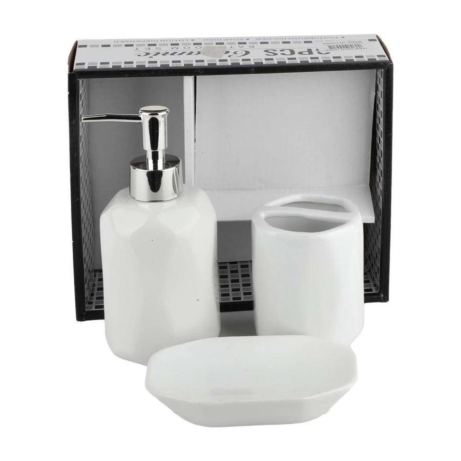 Ceramic bathroom set 3 pieces