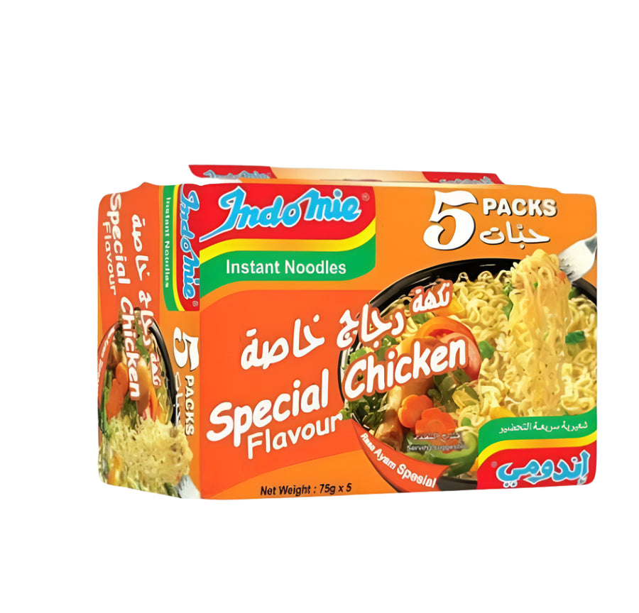 اندومي أكياس 75 جرام نكهه دجاج خاصة 5 حبات
