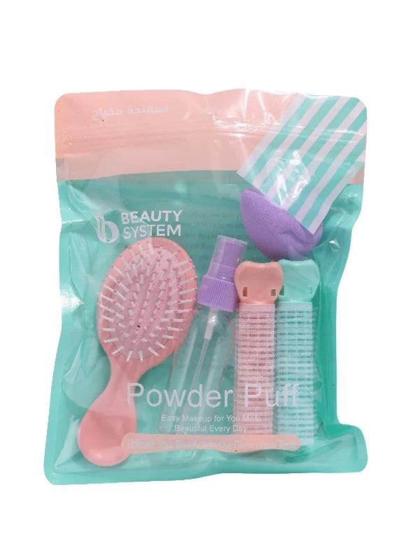 طقم ادوات مكياج وشعر من بيوتي سيستم - 5 قطع