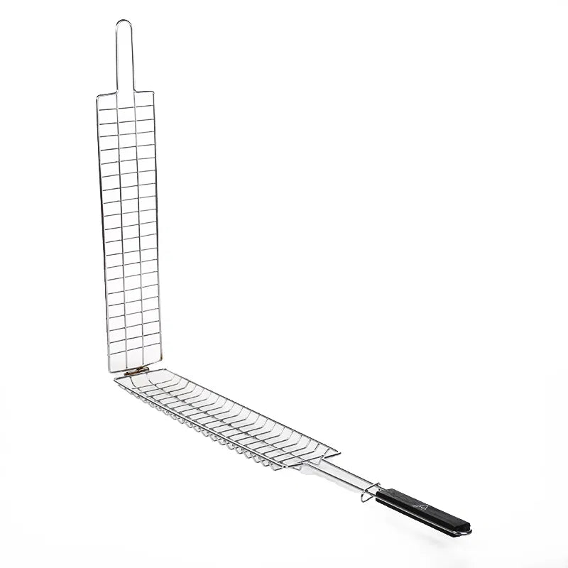 شبك شوي  الشكل مستطيل مقبض بلاستيك