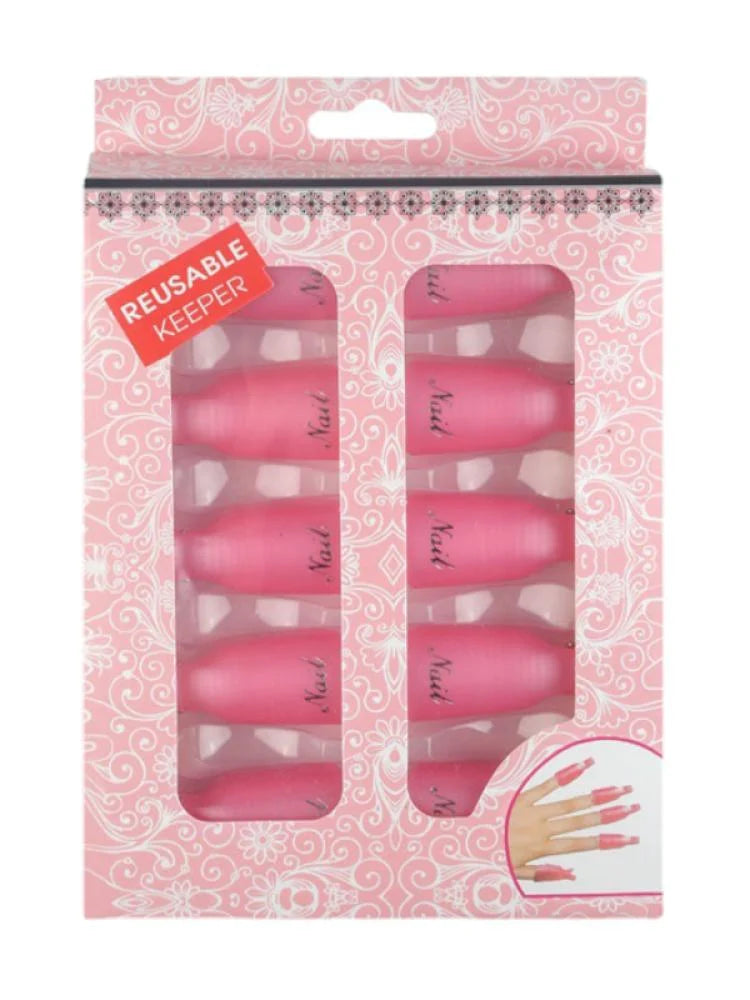 اصابع ازالة مناكير الاظافر والاظافر الاصطناعية قابلة لإعادة الاستخدام - 10قطع