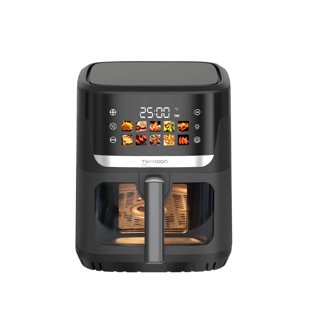 تايفون قلاية ديجتال مع نافذةاسود 6.5لتر1600W