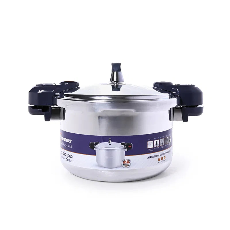 Improved 5-liter aluminum steamer pressure cooker