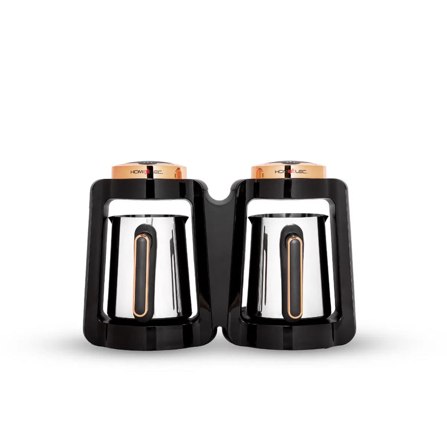 صانعة قهوة تركية هوم إلك 800 واط 2 وعاء أسود