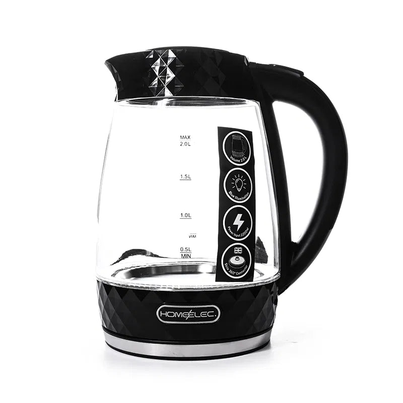 غلاية ماء هوم إلك زجاج 2 لتر 2200 واط