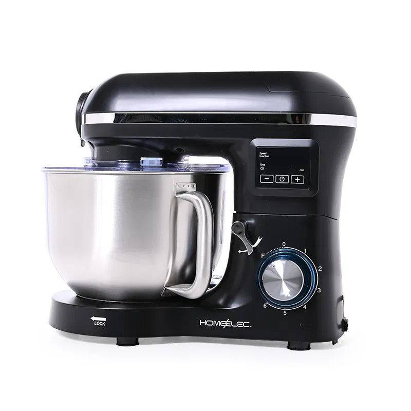 طقم عجانة هوم إلك بخاصية التخمير السريع 5*1 أسود 6 لتر 1600 واط