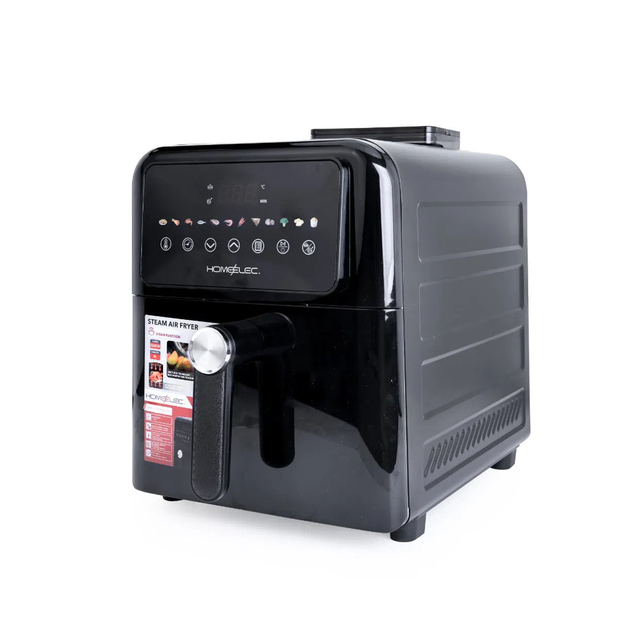 قلاية هوائية بخاصية الترطيب هوم إلك 2000 واط 9 لتر أسود ديجيتال