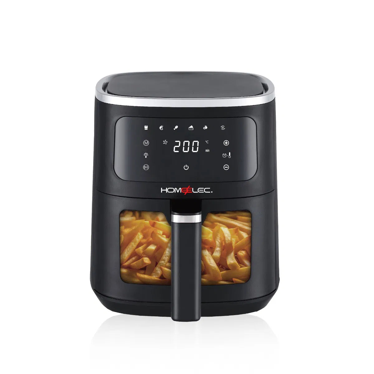 قلاية هوائية هوم إلك رقمية 8 لتر 2000 واط أسود