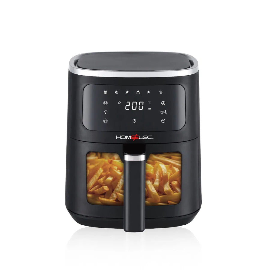 قلاية هوائية هوم إلك رقمية 8 لتر 2000 واط أسود